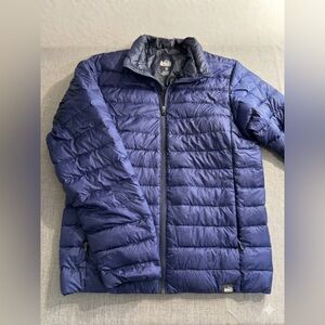 Co-op 650 Down Jacket Men's Medium Blue Puffer Lightweight Packable Coat